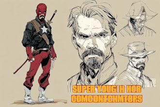 creating super hero character concepts for comics