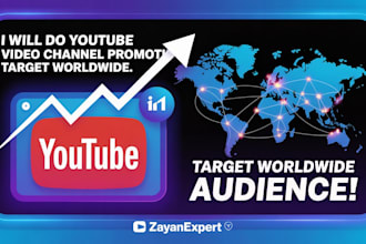 do youtube video channel promotion target worldwide