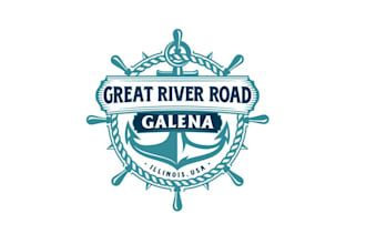 design galena great river road logo