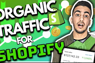 do social media website promotion, increase organic website traffic, shopify ads