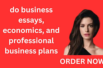 do business research, economics and business plans