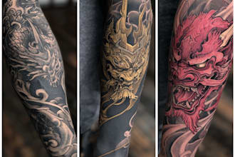 make a japanese tattoo designs from your imagination