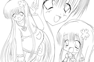 draw in the 2000s anime artstyle
