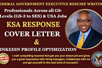 create federal executive and ats optimized US jobs government resume