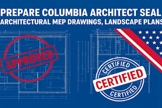 prepare sc columbia architect seal stamped architectural mep landscape plans