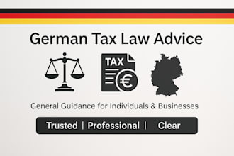 provide expert general advice on german tax law for individuals and businesses