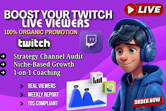 do organic twitch channel promotion to boost twitch live viewers, twitch growth