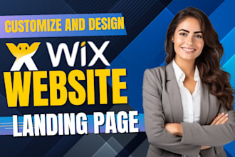 design wix studio website, wix responsive design, and wix website customization
