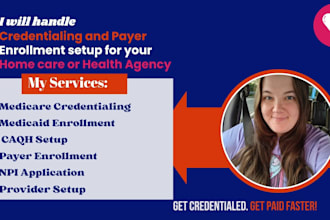prepare your medicare, medicaid, and insurance credentialing documents