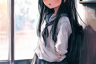 draw anime character an illustration