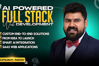 develop ai powered full stack saas web application