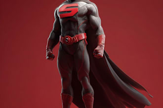 drow a superhero character