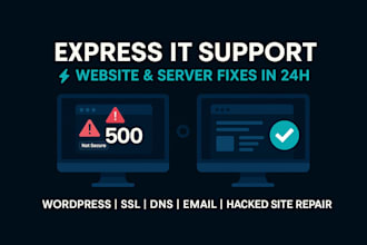 fix your wordpress website and server errors fast
