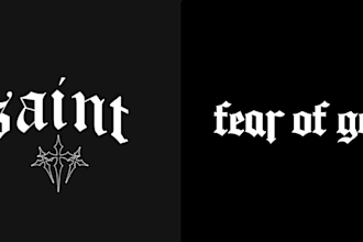 do custom blackletter letter old english font logo design 24 hours