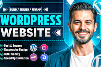 design, redesign, build modern wordpress business website or ecommerce website