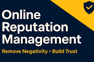 do online reputation management, reverse SEO to push down negative serps
