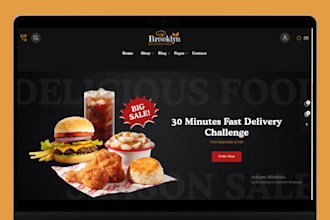 design meal prep shopify store food delivery store meal prep catering website