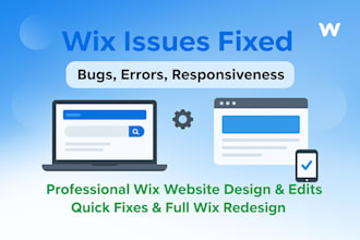 fix wix issues wix websites redesign optimize for bugs SEO and responsiveness