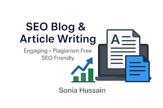 write SEO optimized blog posts and engaging articles