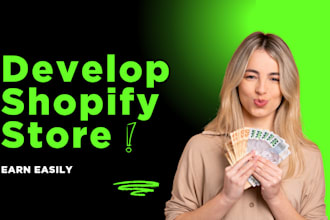 do shopify store design, redesign or shopify dropshipping store