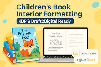 do childrens interior page formatting for kdp publish book on draft2digital