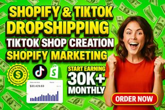 setup tiktok shop promote and fix tiktok shop shopify marketing, manage listings