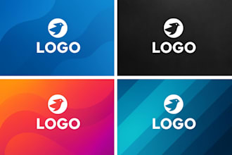 design unique backgrounds with custom logo for your brand