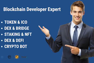 your expert blockchain developer for smart contracts, web3 and crypto wallet