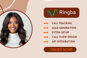 setup call tracking tools like ringba, do lead generation, ringba setup
