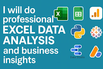 perform advanced excel data analysis, dashboards and reports