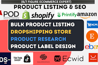list product to shopify ebay zid salla amazon onbuy store avasam autods expert