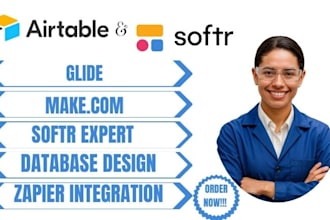 airtable,database design,airtable expert,glide expert,make,zapier integration