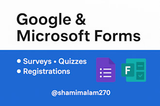 create google and microsoft forms