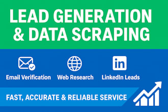 b2b lead generation with proven emails and linkedin data