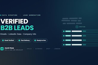 generate b2b leads with verified emails and linkedin data