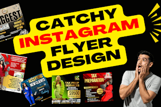 design catchy and professional instagram flyers