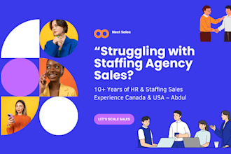 manage overall sales of your recruitment, job staffing, and IT staffing agency