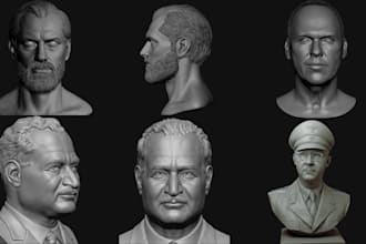 sculpt realistic 3d head bust statues bust model 3d face model for 3d printing