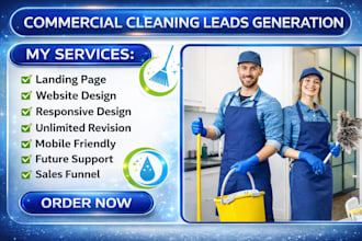 generate quality house cleaning, commercial cleaning, janitorial cleaning leads