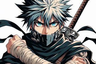 make an anime or comic character