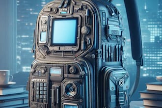 create an backpack tech pack hand bag fashion design
