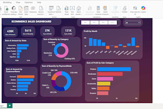 create professional power bi dashboards and reports