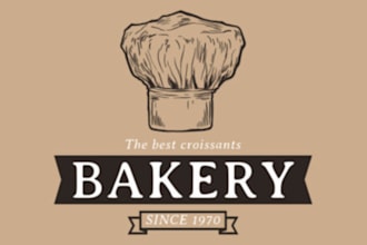 design a delicious and unique bakery logo