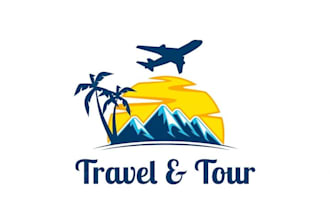 do travel, hotel, adventure, outdoor and photography logo design
