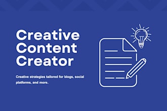 strategically promote, amplify your creative ideas and content plans