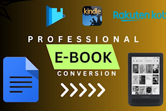 convert PDF to epub ebook with proper formatting