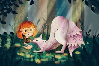 children story book illustration children story book illustration