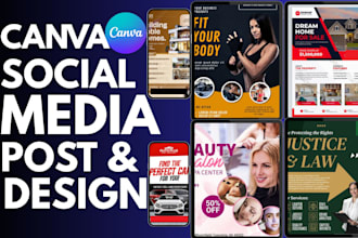 canva social media post facebook instagram linkedin carousel post design