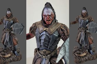 custom 3d printing  miniature painting resin models warhammer 3d figurine