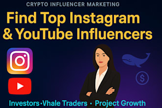 find best youtube, twitter, crypto, nft, influencers investors and whale traders